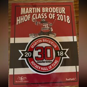 Nj devils Martin brodeur 30 years 2018 iron on patch